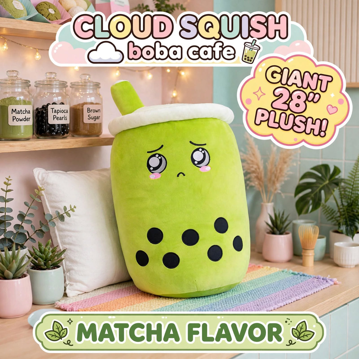 CloudSip™ Giant Boba Plush